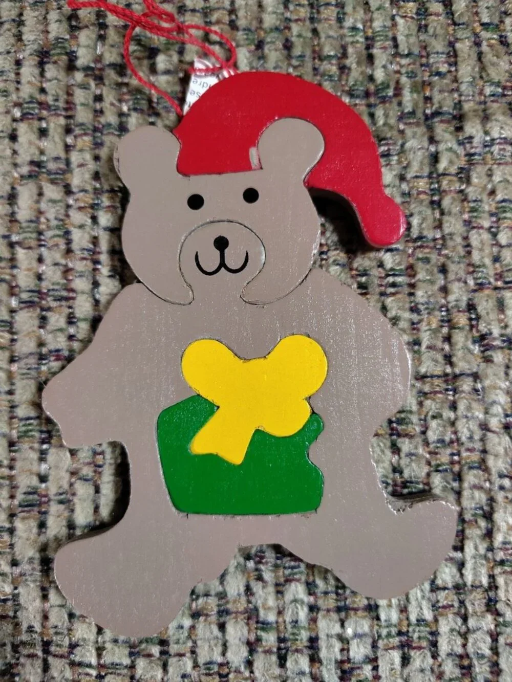 Department Dept 56 Watkins Teddy Bear Wood Puzzle Christmas Ornament NEW, Bonus